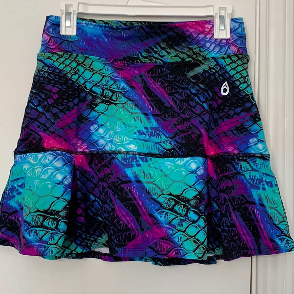 Dona Jo Patterned Tennis Skirt